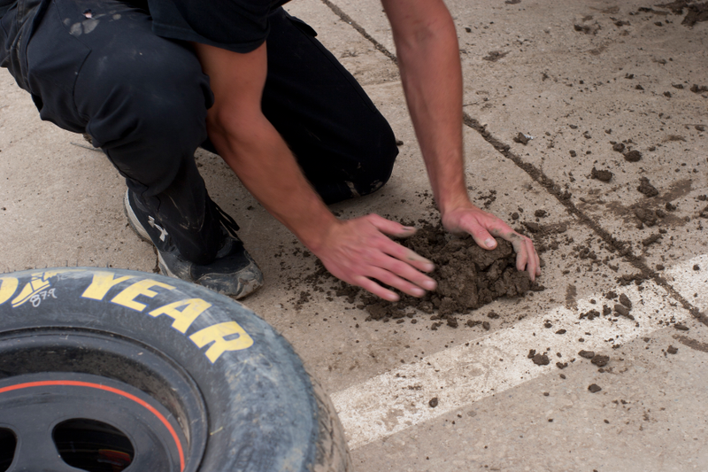 Illustration for article titled 'I Feel Like I'm Shoveling Elephant Shit' - Mud At NASCAR On Eldora